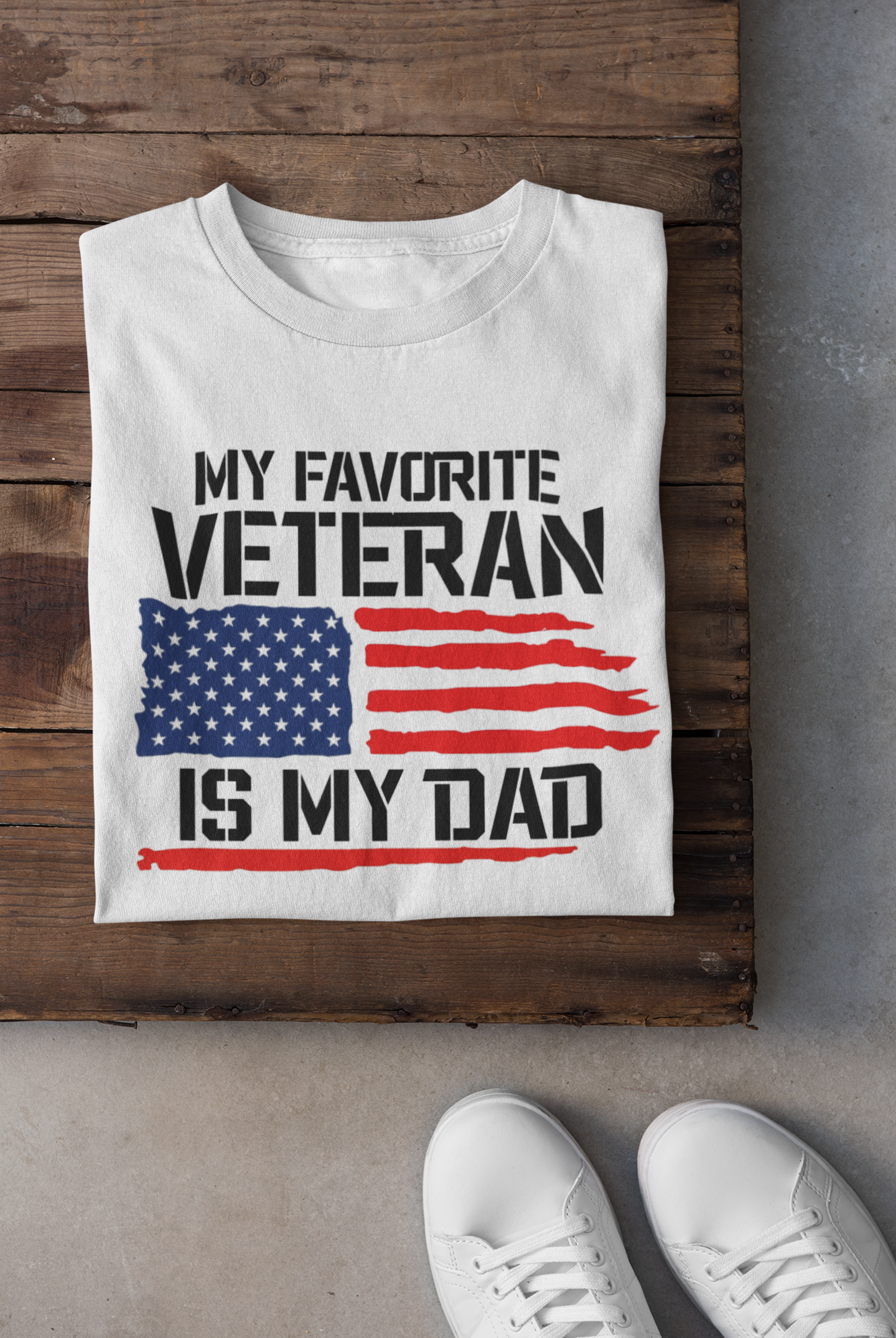 Favorite Veteran Dad Tee - Image 4