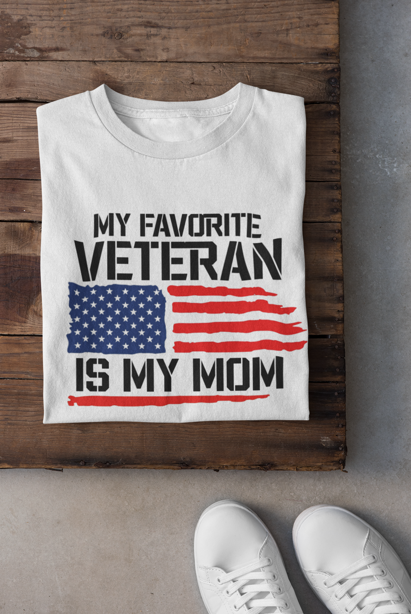 Favorite Veteran Mom Tee - Image 4
