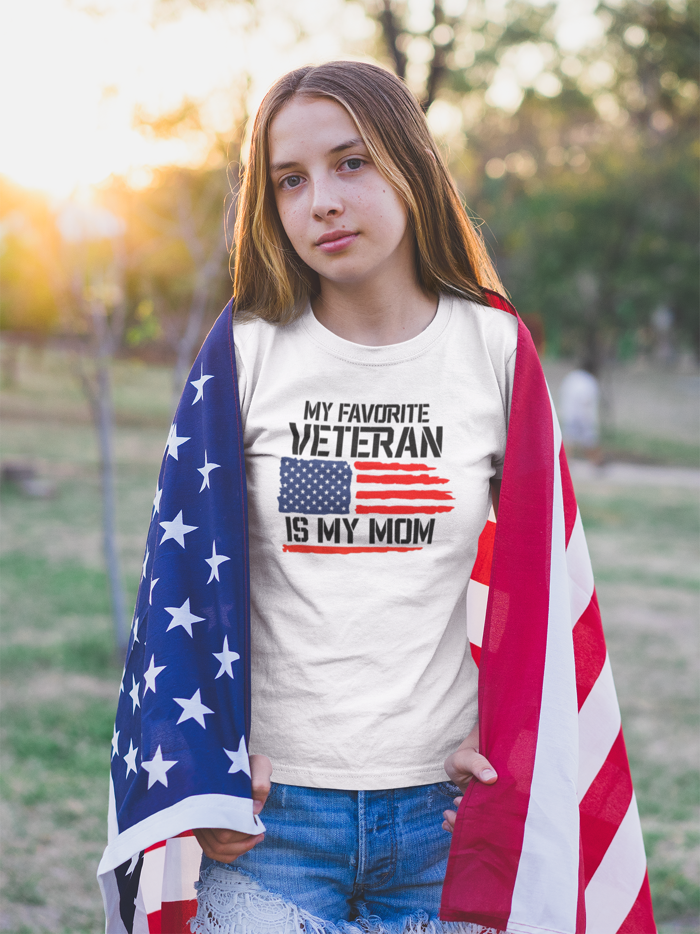 Favorite Veteran Mom Tee - Image 2